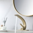 thumbnail image 2 of Bathroom Sink Faucet with Drain Assembly, Brass Deck Mounted Lavatory Basin Faucet with 10-inch Cover Plate, 2 of 5