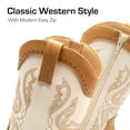 thumbnail image 5 of Dream Pairs Girls' Cowgirl Cowboy Western Boots Mid-Calf Riding Shoes for Kids & Tweens, 5 of 6