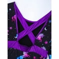 thumbnail image 5 of CHICTRY Kids Girls Cartoon Prints Gymnastics Leotard Dance Unitard,Sizes 4-14 Black 4, 5 of 7