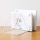 thumbnail image 5 of Estante de Soporte Triangular de Libros Sunnimix Blanco Organizador de Almacenamiento, 5 of 5