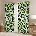 thumbnail image 2 of YST Kids Cheetah Print Curtains Green Leopard Print Blackout Curtains, Woodland Jungle Curtains & Drapes Cheetah Bedroom Curtains, Wild Safari Animal Window Treatments, 2 of 6