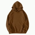 thumbnail image 2 of Godom Womens Fleece Hoodies Soft Midweight Casual Hooded Sweatshirts Y2K Fall Winter Pullover Tops with Pocket, 2 of 5