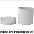 thumbnail image 5 of PHIGZNT Mini Desktop Trash Can with Swing Top Lid Portable Plastic Garbage Can for Countertop, Desktop, Make up Vanity, Bathroom, Car, Under Sink, Dorm, Compact Waste Bin 2 Liter Blue One Size, 5 of 9