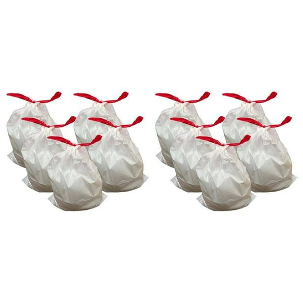 100pk Replacement Durable Garbage Bags, Fits Simplehuman® ‘size “D