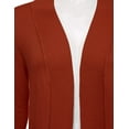 thumbnail image 3 of Women & Plus Open Front Knit Long Sleeve Pockets Sweater Cardigan, 3 of 4
