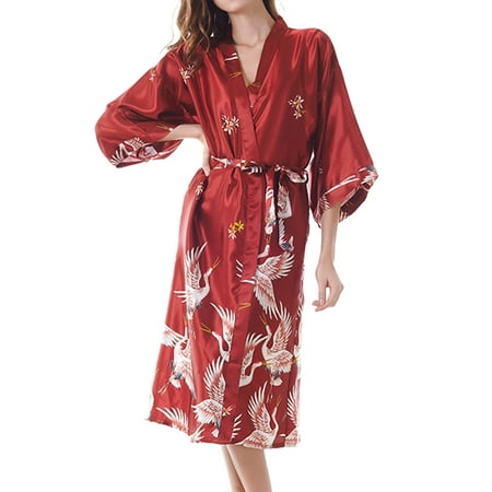 

YSEINBH Long Bathrobes For Women Lightweight Soft Nightgown Elegant Sleepwear Warm Fleece Winter PajamasDresses
