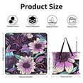 thumbnail image 2 of Purple Flowers Outdoor Picnic Blanket, Foldable Waterproof Beach Mat, Portable Beach Blanket for Beach Camping, Hiking, Family Concerts, 2 of 7