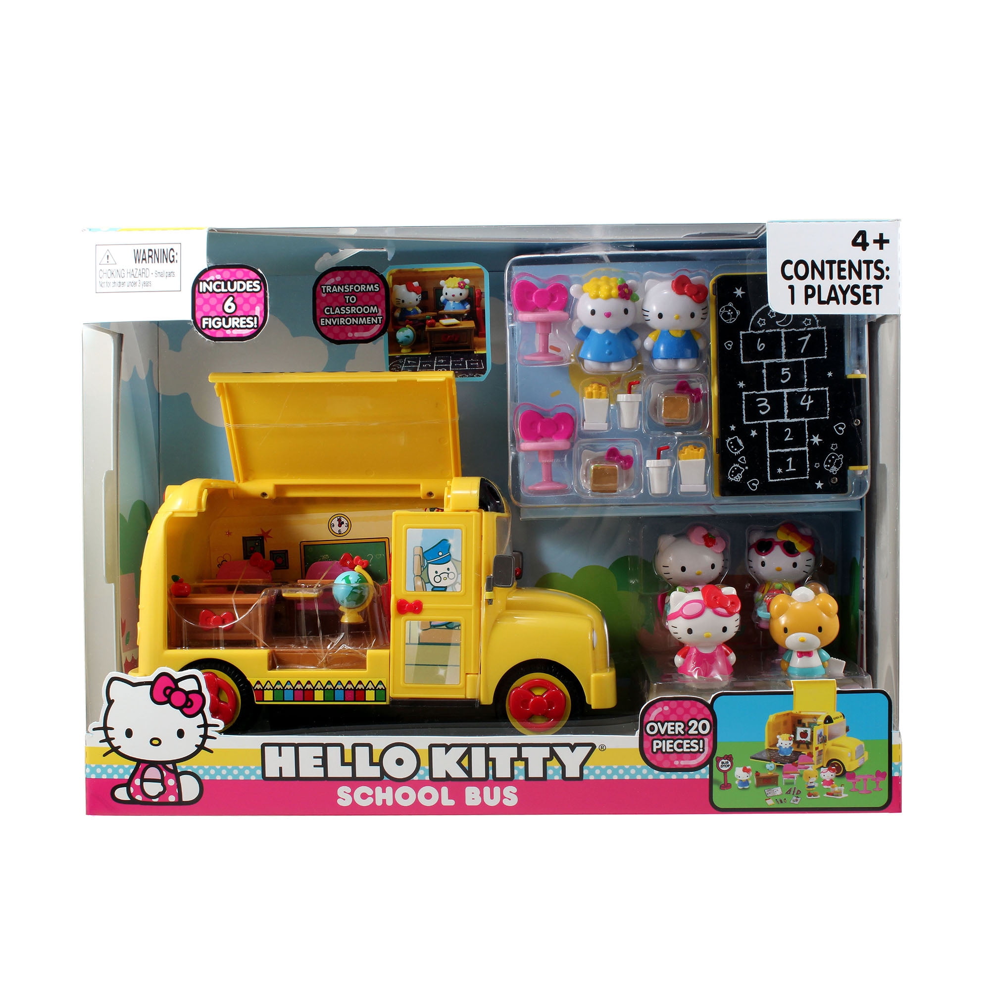 hello kitty school bus toy