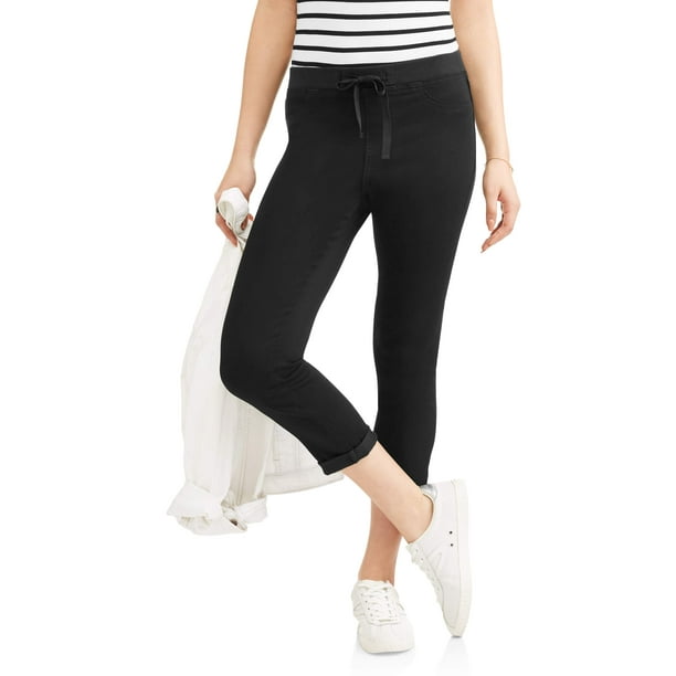 womens pull on crop pants