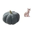 thumbnail image 1 of Escultura De Almohada De Peluche De Gato Y Calabaza De Halloween, Cojín Decorativo Para Sofá, Figura De Animal, Adorno Artesanal Para Cama, Dormitorio, Decoración De Habitación, 1 of 8