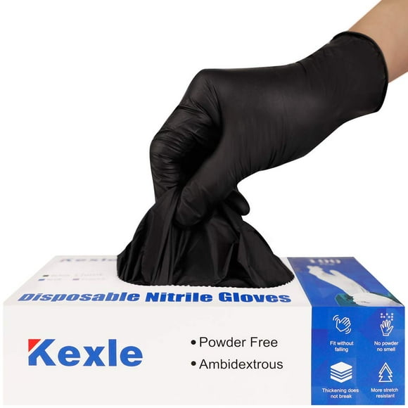 Guantes desechables KEOELY de nitrilo, paquete de 100 unidades, sin látex
