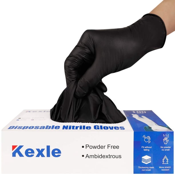 Guantes desechables KEOELY de nitrilo, paquete de 100 unidades, sin látex