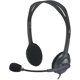 thumbnail image 1 of Auriculares con cable H111, auriculares estéreo con micrófono con cancelación de ruido, conector de audio de 3,5 mm, PC/Mac/portátil/teléfono inteligente/tableta - Negro, 1 of 5
