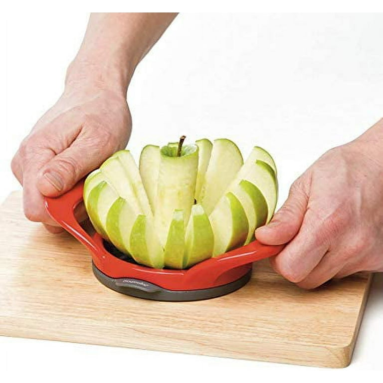 PrepWorks by Progressive Dishwasher Safe 16-Slice Thin Apple Slicer and  Corer with Attached Safety Cover