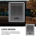 thumbnail image 2 of HLONK Wall-mounted Suggestion Box Aluminum Alloy Mailbox Letter Boxes Wall Bracket Letter Storage Container Office, 2 of 6