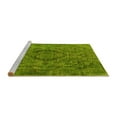 thumbnail image 2 of Ahgly Company Machine Washable Indoor Round Oriental Yellow Industrial Area Rugs, 3' Round, 2 of 4