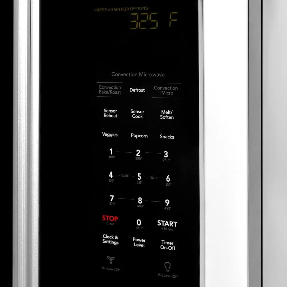 ZLINE Over the Range Convection Microwave Oven in DuraSnow Stainless Steel with Traditional Handle and Sensor Cooking