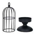 thumbnail image 2 of Candelador de Cajas de Aves, Metal de Candelabros de Jaula Vintage Negra para Centros de Mesa de Bodas, 2 of 7