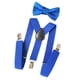 thumbnail image 3 of Tirantes para hombre con pajarita, tirantes ajustables con clips, tirantes de esmoquin para Azul, 3 of 9