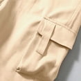 thumbnail image 4 of Muscularfit Cargo Men Pants Outdoor Hiking Joggers Sports Pants Elastic Waist Mens Casual Pants Yellow Low Rise Taper Active Fit Size L, 4 of 5