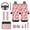 Cherry Daisy, variant on 13 Piece Hummingbird Car Seat Covers Full Set Purple Rose Steering Wheel Cover Seat Belt Pads Armrest Cover Coasters Keychain Automobile Interior Sets