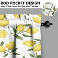 thumbnail image 5 of Yellow Lemon Kitchen Curtains and Valances Set - 3 Piece Kitchen Curtains Sets with Valance for Windows Rod Pocket Machine Washable Kitchen Decor Decorations (54"x18"+2x27.5"x24"), 5 of 6