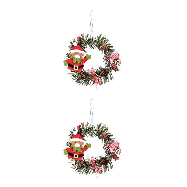 Matsuzay Guirnalda de Navidad colgante simulación Navidad guirnalda ventana pared decoración artesanía plantas ornamento fotografía decoración tipo 4 tipo 4 2piezas Matsuzay CBP443473