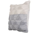 thumbnail image 5 of Laddha Home Designs Handwoven Embroidered Cotton Throw Pillow Cover - 20" - Gray and White, 5 of 8