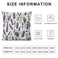 thumbnail image 5 of COMIO Purple Lavender Pillow covers Purple Flowers Leaves Throw Pillow Covers Spring/Summer Cushion Case for Sofa Home Decor Bedroom Living Room Outdoor Spring Theme Pillow Covers, 5 of 5