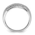 thumbnail image 2 of Auriga 925 Sterling Silver Round Diamond Engagement Band Ring Size 6 for Women, 2 of 6