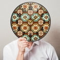 thumbnail image 6 of Yayeee Wall Clock Battery Operated 9.5" Silent Quartz Non-Ticking for Living Room Decor, Retro Blossom Flower, 6 of 8