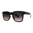 thumbnail image 2 of Hipster Retro Vintage Style Fashion Rectangle Horn Rim Sunglasses Black Tortoise Smoke, 2 of 4