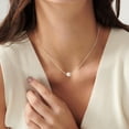 thumbnail image 3 of Collar BSGRL Pearl para mujer chapado en oro blanco de 14 quilates, 3 of 7