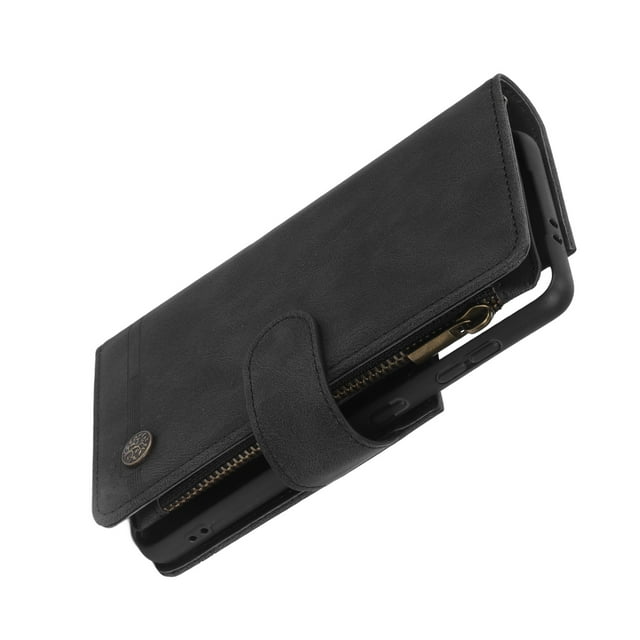 Wallet Flip Cover, Flip Cover PU Leather Phone Case Anti Fingerprint Tight Stitching With Magnetic Buckle For Smartphone