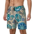 thumbnail image 2 of Uemuo Vintage Floral Butterflies Pattern Mens Swim Trunks Quick Dry Board Shorts with Mesh Lining, Stretch Beach Shorts Quick Dry No-Chafing Board Shorts-X-Large, 2 of 9