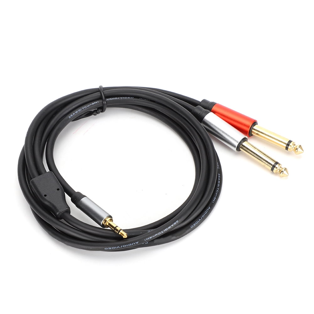 Noref Portable Audio Cable,Audio Cable 2 in 1 1.8m 3.5mm to 6.35mm Anti
