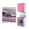 thumbnail image 2 of maskred Children Simulation Kitchen Toy Kit Portable Small Adorable Battery Operated Home Educational Teaching Model Festival Gift Red, 2 of 6