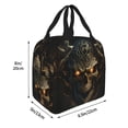 thumbnail image 2 of Bingfone Metal Evil Skull Print Lunch Bag Insulated Lunch Box, Small Leakproof Cooler Food Lunch Containers Reusable High Capacity Lunch Tote Bags for Work, Travel, Outdoor, 2 of 5