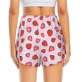 thumbnail image 4 of Goofa Hand Drawn Strawberry Printed Women 2 in 1 Running Shorts,Quick Dry Athletic Workout Shorts,High Waisted Athletic Shorts with Liner Pockets-XX-Large, 4 of 9