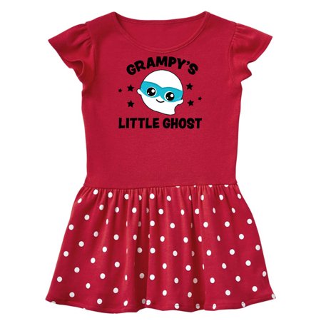 

Inktastic Cute Grampy s Little Ghost with Stars Gift Toddler Girl Dress