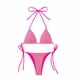 thumbnail image 5 of Conjuntos de bikini Prolriy para mujer, bikini de malla de encaje con tirantes y espalda descubierta, dos piezas, trajes de baño para mujer, rosa intenso, talla M, 5 of 8