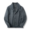 thumbnail image 3 of Chaqueta de trabajo para hombre, nuevo producto de otoño, chaqueta informal de jacquard con solapa y parte superior de moda, 3 of 5