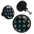 thumbnail image 2 of 4 Pcs Anchor Knobs for Kitchen Cabinet Cupboard Dresser Bookcase Drawer Pulls Handles Round Home Decor, 2 of 5