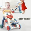 Wioihee Kids Toys Baby Stroller Baby Walker Multifunctional Anti-Rollover 8-16 Months Walker Multicolor One Size