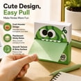 thumbnail image 6 of Transparent Sticky Notes 80 Sheets Pull-Out Dispenser Strong Adhesive for Journaling Note Taking,1PC,Orange, 6 of 9