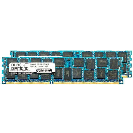 8GB 2X4GB Memory RAM for SuperMicro SuperServer 5000 5036I-IF DDR3 RDIMM 240pin PC3-10600 1333MHz Black Diamond Memory Module Upgrade