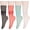 MIX Color#4-4Pairs, variant on Women Girls Lace Socks Sheer Loose Socks Decorated Mesh Tulle Socks Transparent See Through Lace Slouch Socks