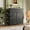Charcoal Black Wood Grain Print, variant on GALAXHERO 10-Drawer Fabric Dresser, Sturdy Metal Frame Organizer Unit with Side Pockets and Hooks for Bedroom, Living Room, Hallway, Black