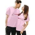 thumbnail image 1 of LUOGENLI T-shirts pour Femme pour Femmes T-shirts pour Couple Imprimé Col Rond Manches Courtes T-Shirt 4TG T-shirts pour Femmes T-shirts Graphiques Vêtements d'Été T-shirts pour Femmes T-Shirt Graphique Fête de la Saint-Patrick m, 1 of 5