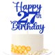 thumbnail image 1 of Cake Topper Kaoenla Feliz 27.º Cumpleaños Azul con Brillo, 1 of 8